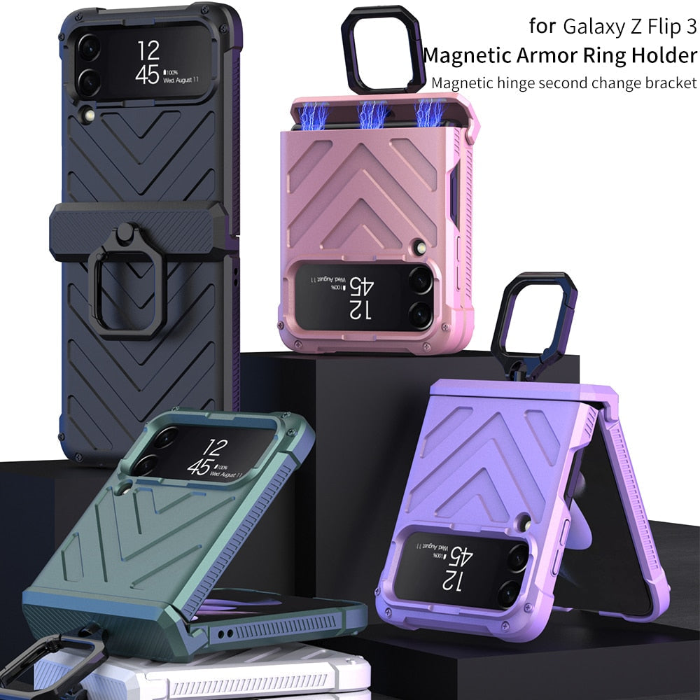 Magnetic Armor Shockproof Case For Samsung Galaxy Z Flip Series
