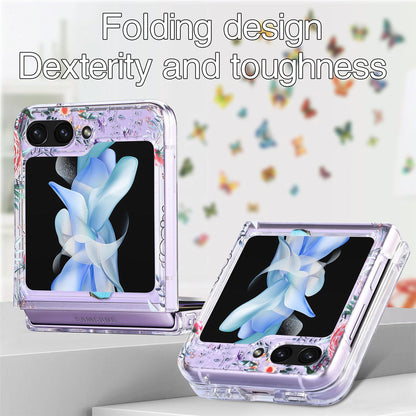 Anti-drop Painted Butterfly Cover for Samsung Galaxy Z Flip Series