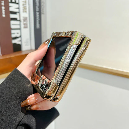 Luxury Leopard Print Phone Case for Samsung Galaxy Z Flip 4/5/6/7