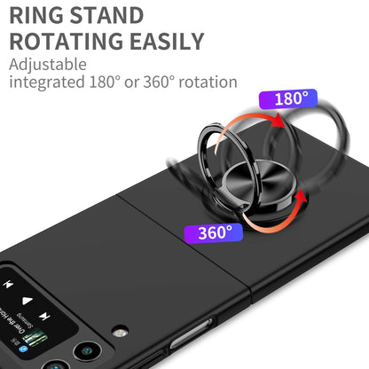 Ultra Thin Case with Magnetic Ring Bracket for Samsung Galaxy Z Flip