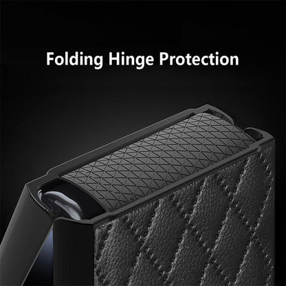 Leather Case With Lens Film Protected For Samsung Galaxy Z Flip Series