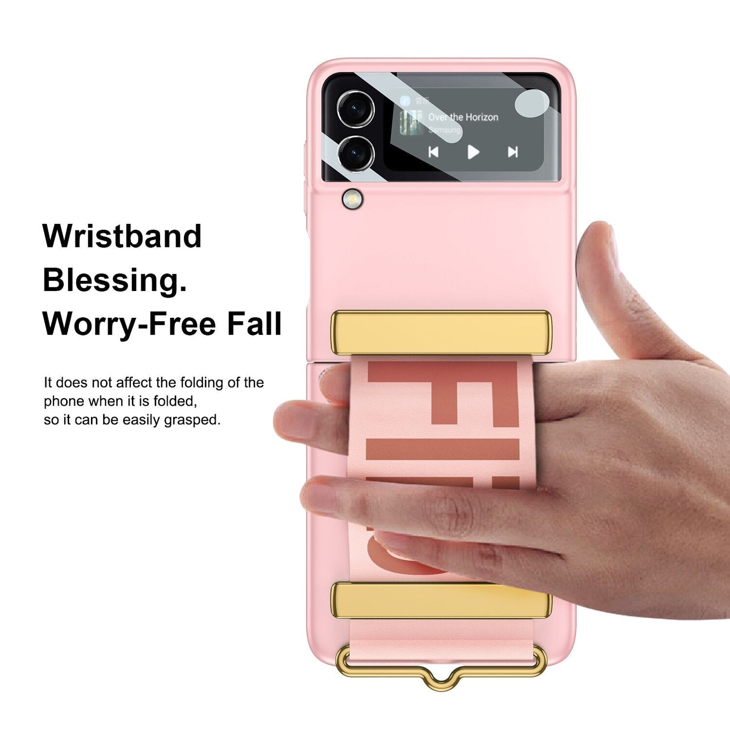 Wristband Bracket Case For Samsung Galaxy Z Flip