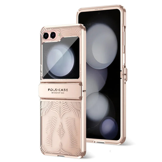 Ultra Thin Transparent Case With Hinge Protection For Galaxy Z Flip