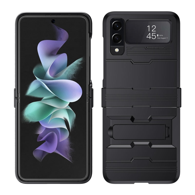 Shockproof Armor Case with Bracket Stand for Samsung Galaxy Z Flip Series