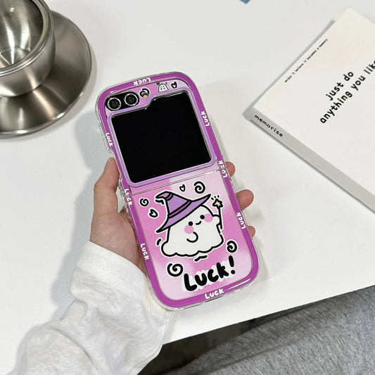 Happy Halloween Ghost Case for Samsung Galaxy Z Flip 4/5/6/7