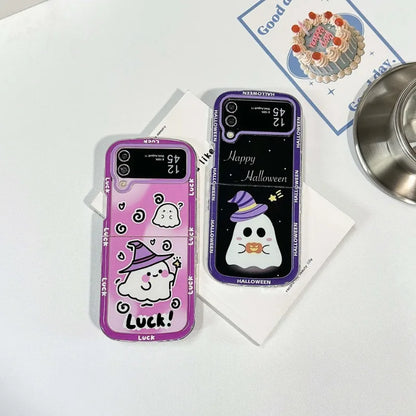 Happy Halloween Ghost Case for Samsung Galaxy Z Flip 4/5/6/7