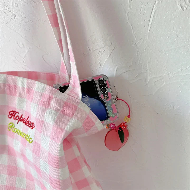 Cute Love Heart Shell Case for Samsung Galaxy Z Flip 7 & 6