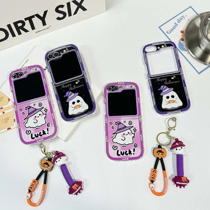 Happy Halloween Ghost Case for Samsung Galaxy Z Flip 4/5/6/7