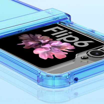 Transparent Case with Hinge Protection For Samsung Galaxy Z Flip