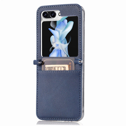 Leather Case with Card Holder For Samsung Galaxy Z Flip Series