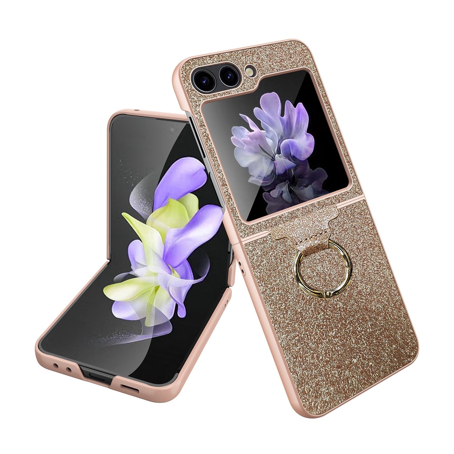 Luxury Colorful Case with Ring Bracket For Galaxy Z Flip Series
