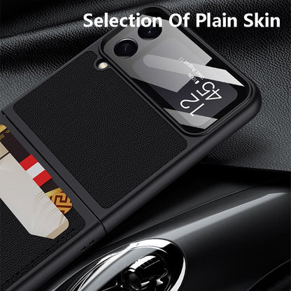 Leather Case with Card Holder For Samsung Galaxy Z Flip Series