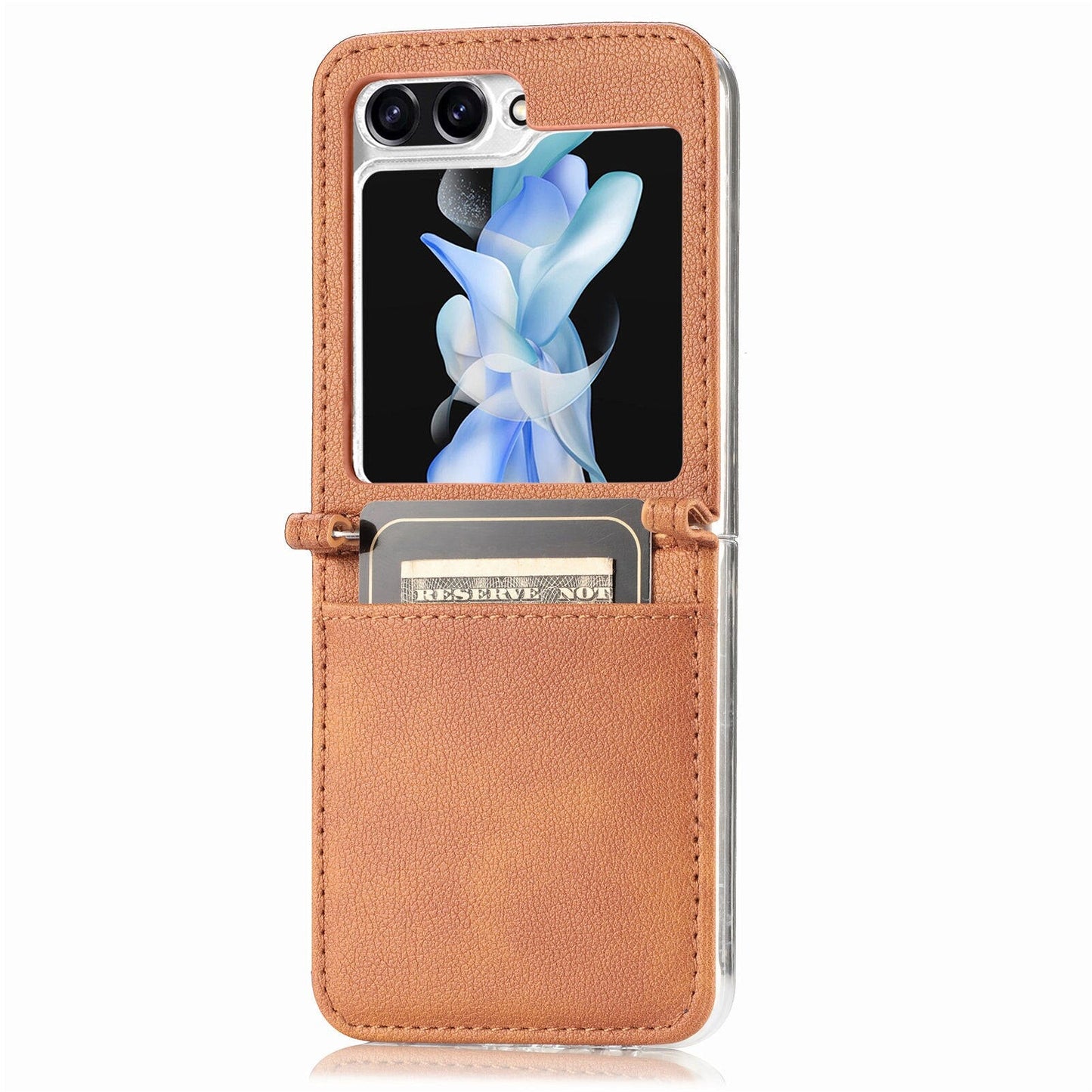 Leather Case with Card Holder For Samsung Galaxy Z Flip Series