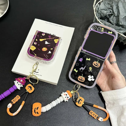 Happy Halloween Pumpkin Ghost Case for Samsung Galaxy Z Flip 4/5/6/7