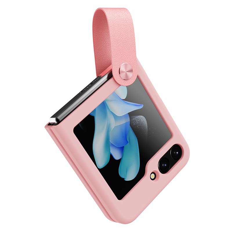 Liquid Silicone Case with Strap For Samsung Galaxy Z Flip Series
