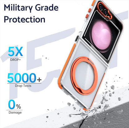 Transparent Shockproof Caase with Ring Holder for Samsung Galaxy Z Flip 7 & 6