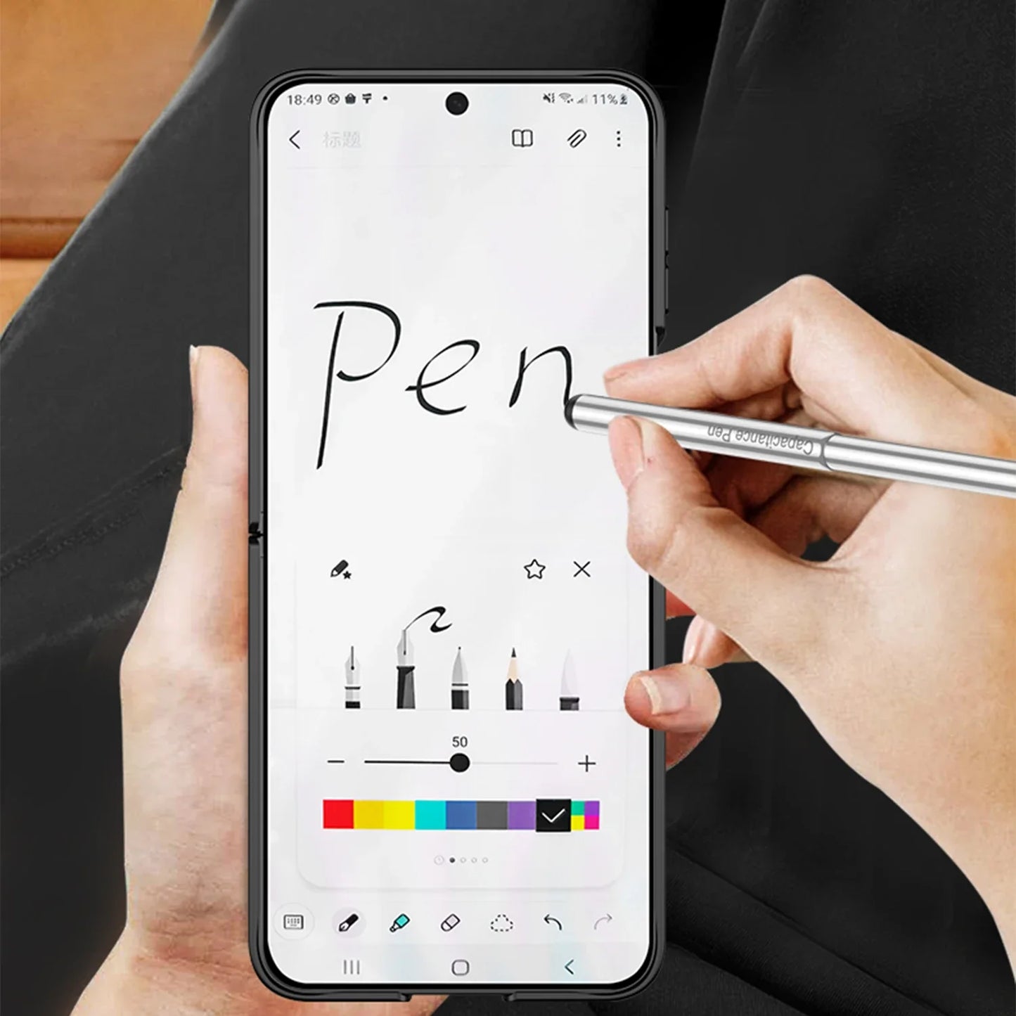 Shockproof Case with Magnetic Hinge Protection and Touch Pen for Samsung Galaxy Z Flip 7 & 6