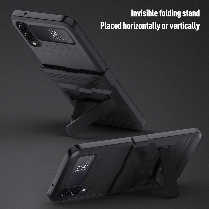 Shockproof Armor Case with Bracket Stand for Samsung Galaxy Z Flip Series