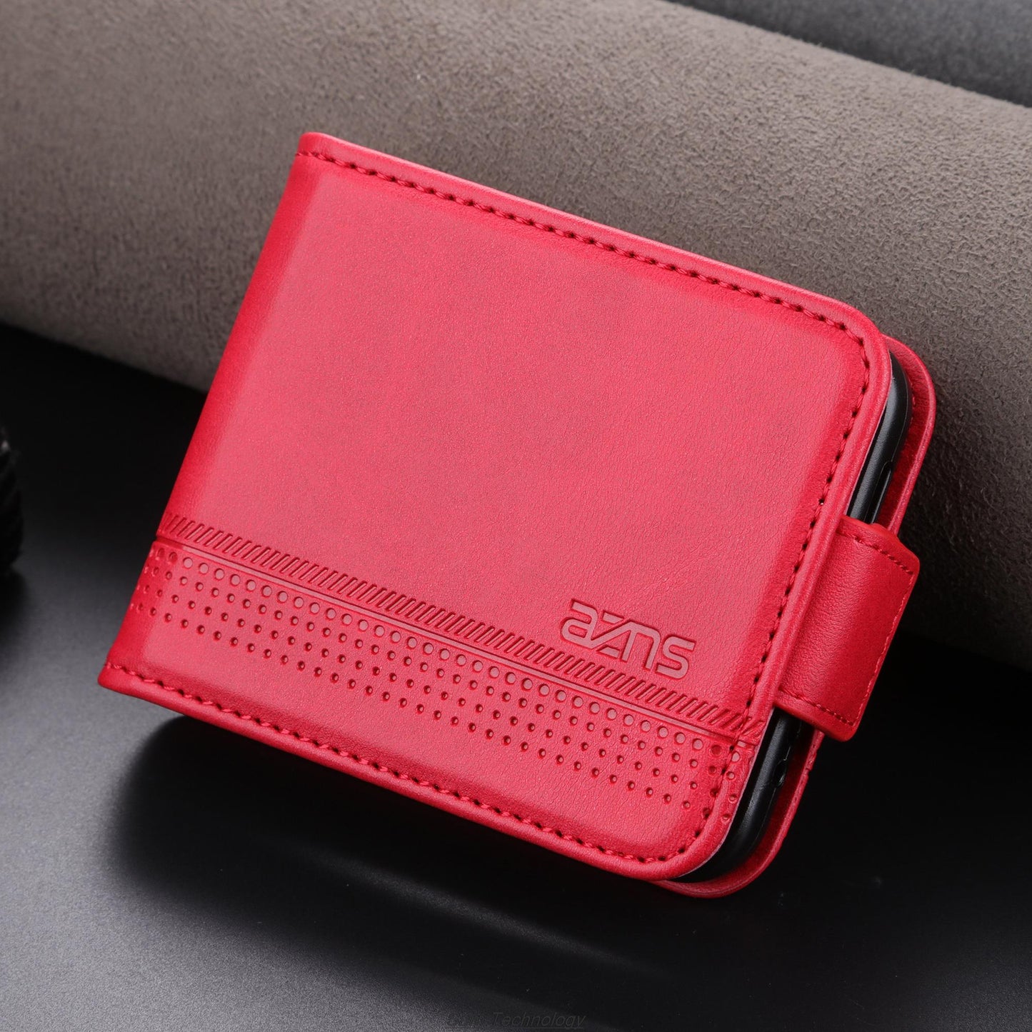 Deluxe Magnetic Adsorption Leather Case for Samsung Galaxy Z Flip