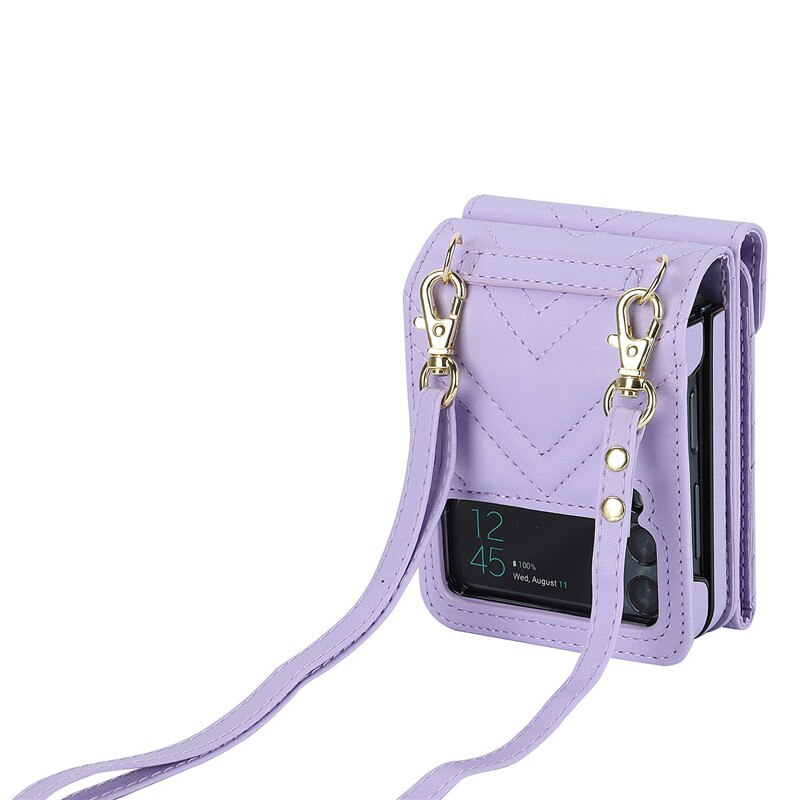 Luxury Crossbody Wallet Case for Samsung Galaxy Z Flip Series