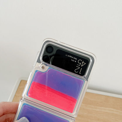 Glitter Neon Phone Case For Samsung Galaxy Z Flip Series
