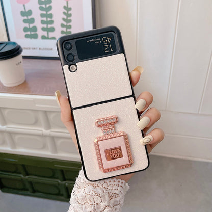 Luxury Case With Perfume Bottle Bracket for Samsung Galaxy Z Flip 4