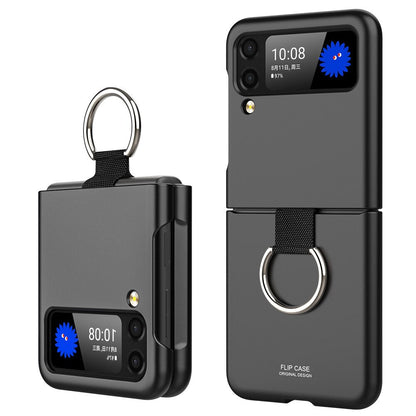 Shockproof Matte Case with Ring For Samsung Galaxy Z Flip 4