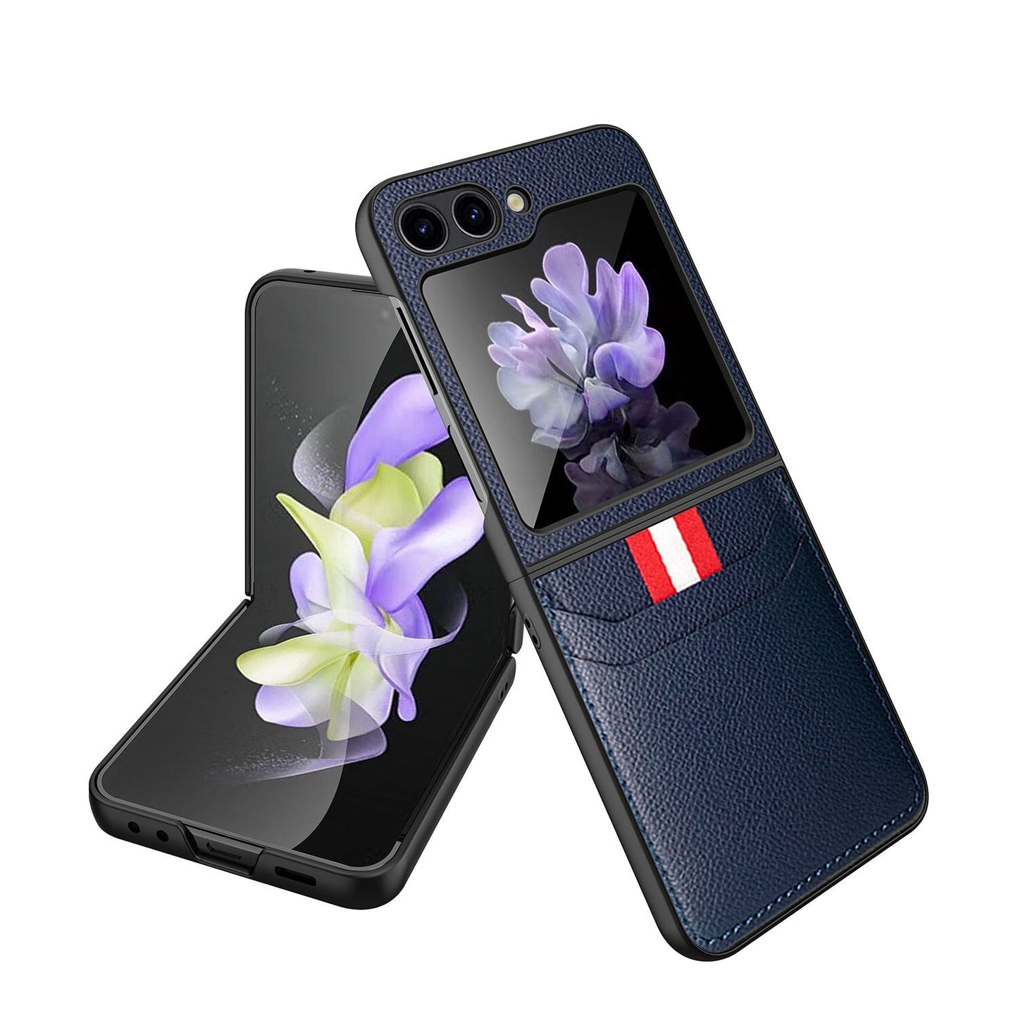Leather Case with Card Holder for Samsung Galaxy Z Flip Series