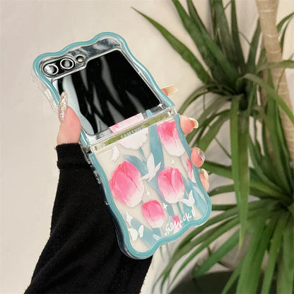 Cute Tulip Flower Case for Samsung Galaxy Z Flip 7 & 6
