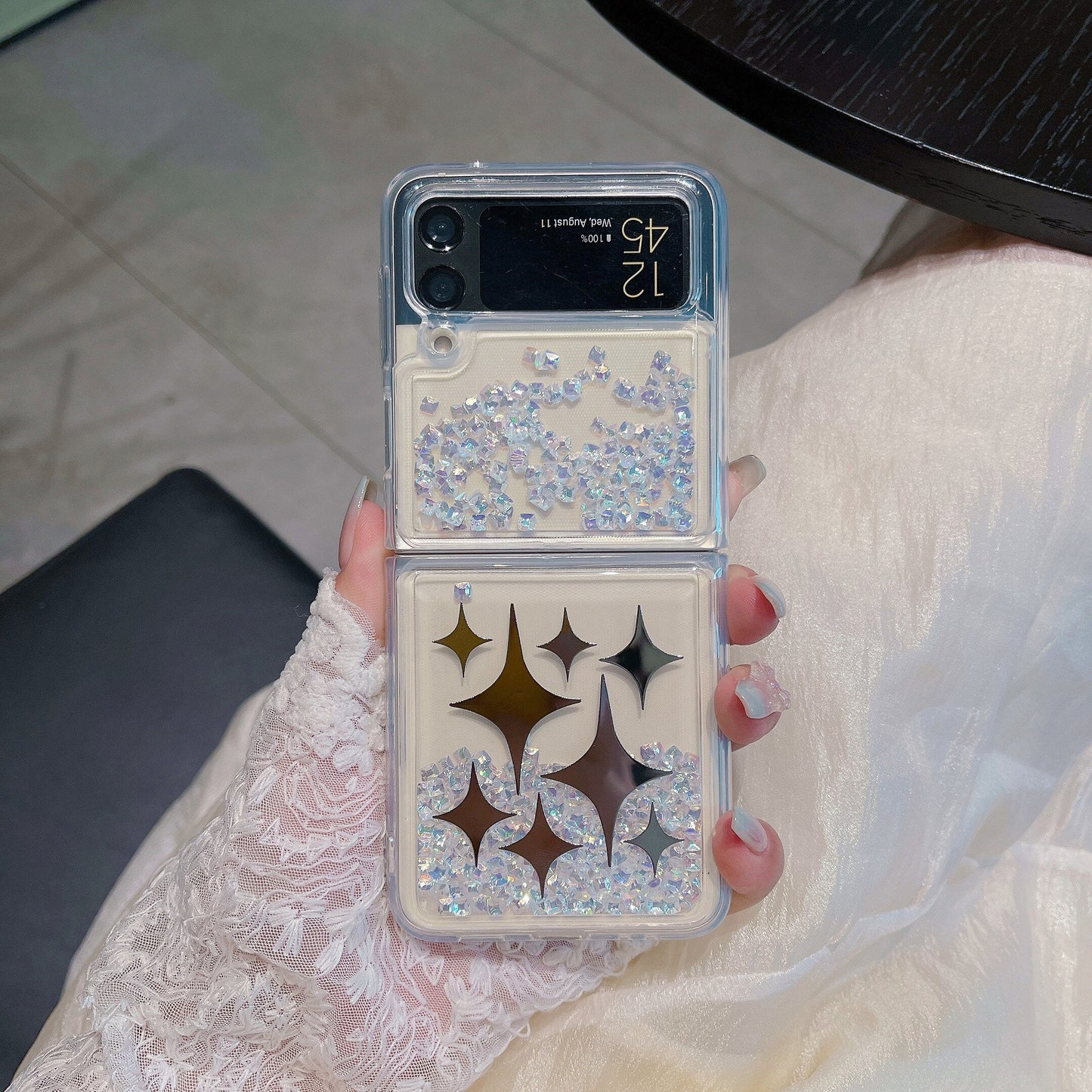Rose Diamond Quicksand Case for Samsung Galaxy Z Flip