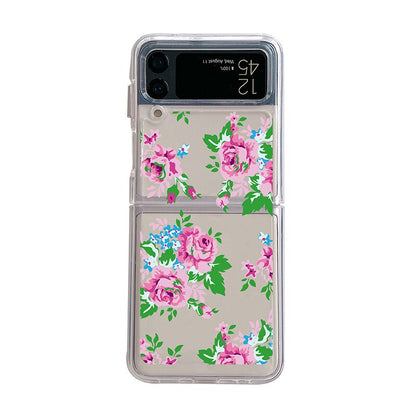 Cute Colorful Flowers Slim Case For Samsung Galaxy Z Flip Series