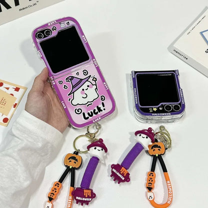 Happy Halloween Ghost Case for Samsung Galaxy Z Flip 4/5/6/7
