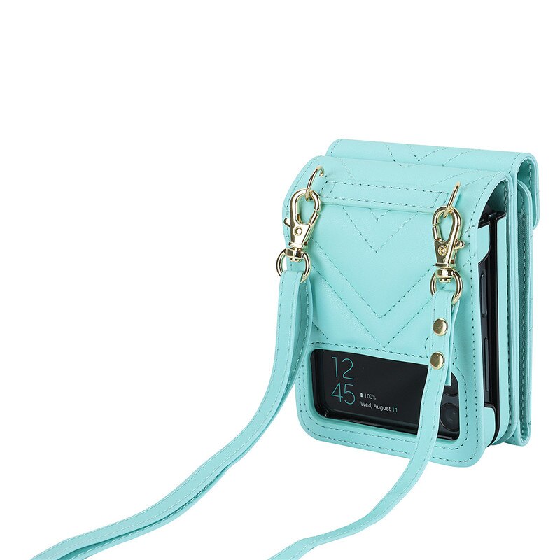 Luxury Crossbody Wallet Case for Samsung Galaxy Z Flip Series