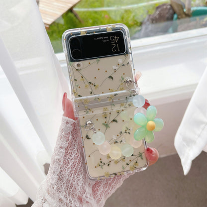 Case with Flowers Bracelet  for Samsung Galaxy Z Flip 4