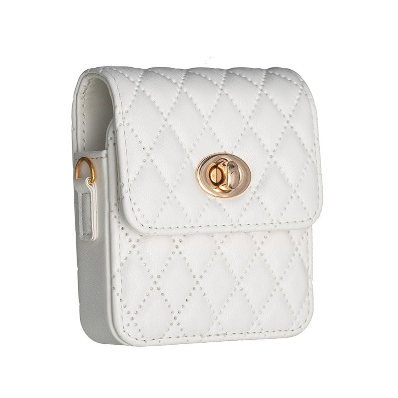 Luxury Quilted Flip Case for Samsung Galaxy Z Flip Series – Mini Handbag Design