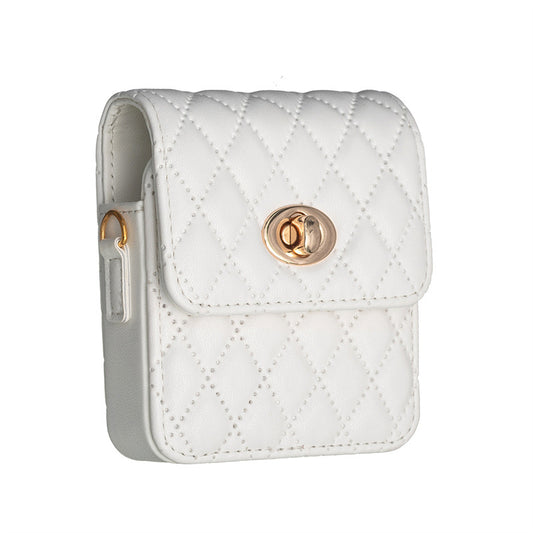 Luxury Quilted Flip Case for Samsung Galaxy Z Flip Series – Mini Handbag Design
