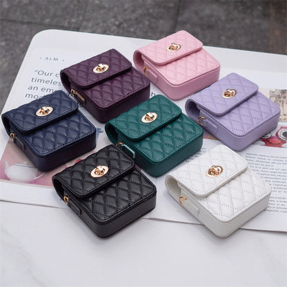 Luxury Quilted Flip Case for Samsung Galaxy Z Flip Series – Mini Handbag Design
