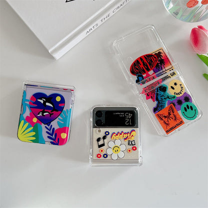 Full Protection Smile Flower Case For Samsung Galaxy Z Flip Series