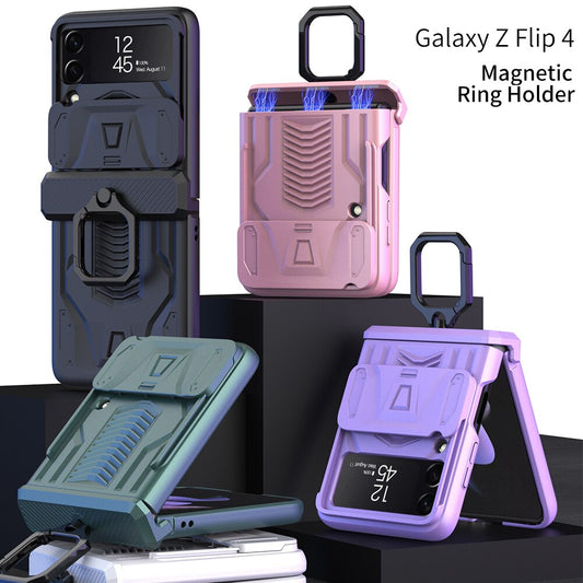 Magnetic Armor Case with Camera Protection For Samsung Galaxy Z Flip Series