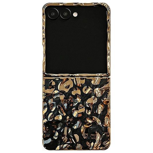 Gold Glossy Frame Case for Samsung Galaxy Z Flip – Luxury Protective Cover