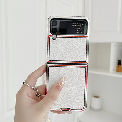 Fashion Joint name Lychee Case for Samsung Galaxy Z Flip