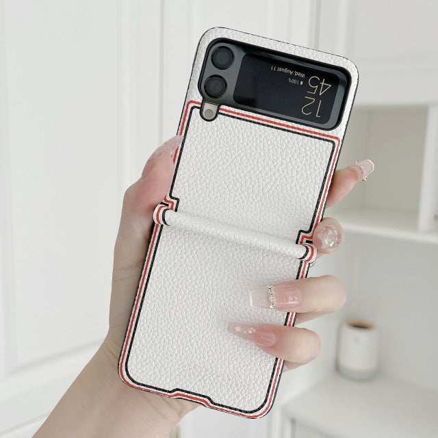 Fashion Joint name Lychee Case for Samsung Galaxy Z Flip