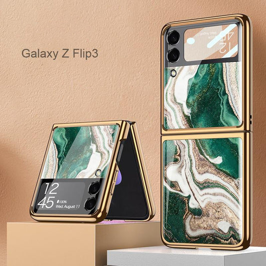 Luxury Marble Case For Z Flip Series