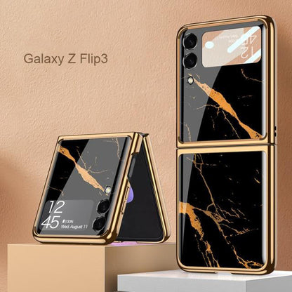 Luxury Marble Case For Z Flip Series