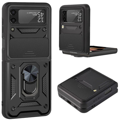 Drop Tested Cover with Magnetic Kickstand Car Mount Protective Case for Samsung Galaxy Z Flip 6 & 7