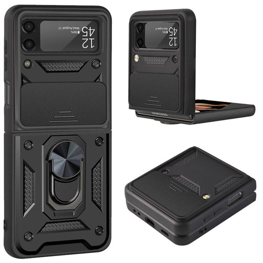 Drop Tested Cover with Magnetic Kickstand Car Mount Protective Case for Samsung Galaxy Z Flip 6 & 7