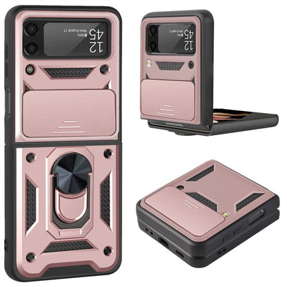 Drop Tested Cover with Magnetic Kickstand Car Mount Protective Case for Samsung Galaxy Z Flip 6 & 7
