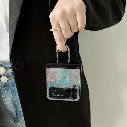 Shining Diamond Mirror Ring Protective Cover For Samsung Galaxy Z FLIP Series