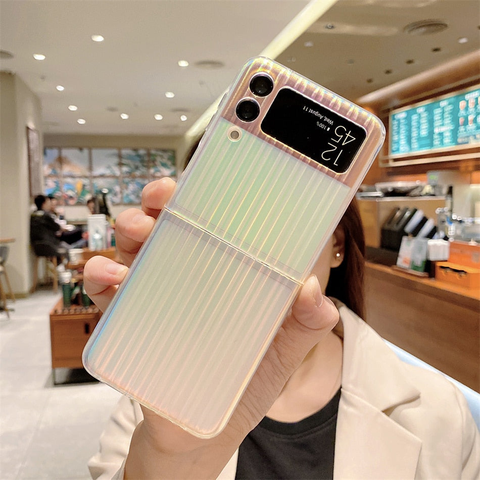 Colorful Shell pattern Protective Cover for Galaxy Z Flip Series