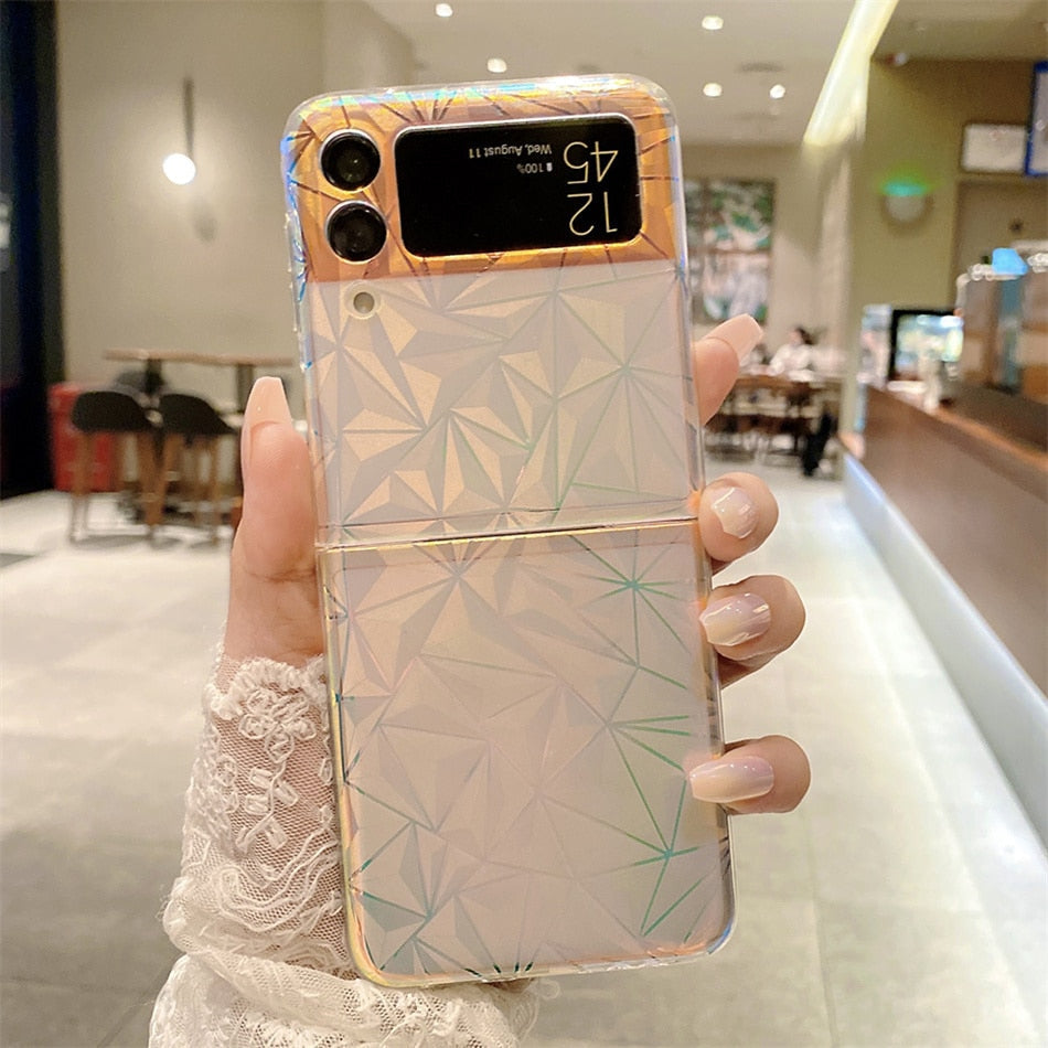 Colorful Shell pattern Protective Cover for Galaxy Z Flip Series